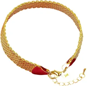 grump thousandfold You Accessories Trendy Creative For Women And Men New 2025 Unisex 24K Gold 10Mm Weave Bracelet Chain For Women Man Wedding Party Fashion Decoration Jewelry Luxury With 