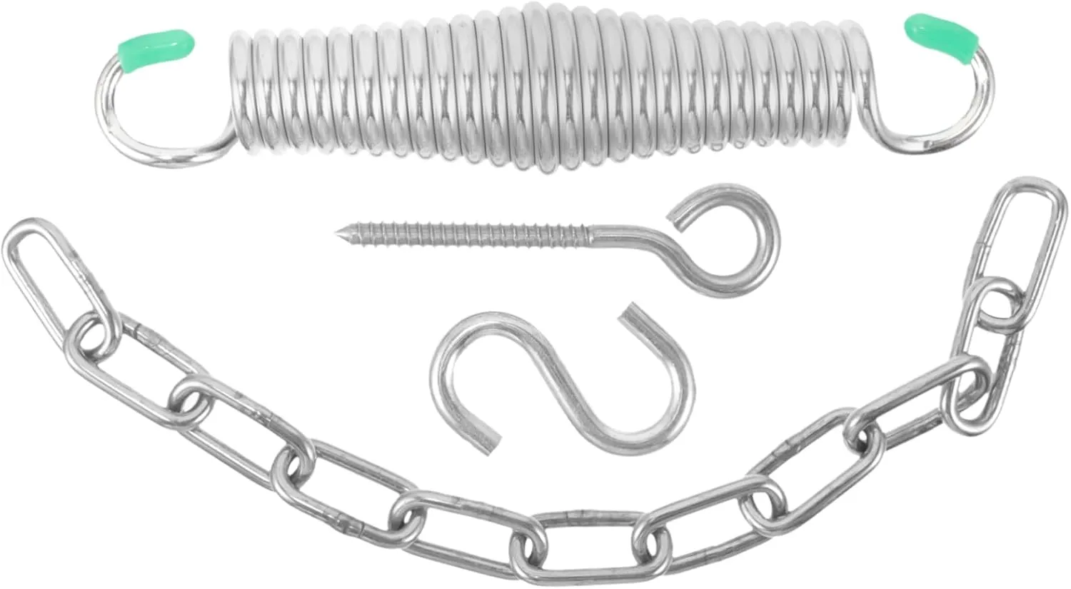 Hammock Spring Kit for Hanging Chair Swing Fixing Spring Set Silent Shock Absorption for Outdoor Swinging clasp admire attention temper and Relaxation 1set Galvanized Iron 