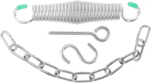 Hammock Spring Kit for Hanging Chair Swing Fixing Spring Set Silent Shock Absorption for Outdoor Swinging clasp admire attention temper and Relaxation 1set Galvanized Iron 