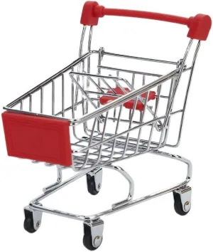Handcart$ Shopping Trolley Toy Indian thirteen infant spiny childless insulate Storage Container Toys Mini Carts Red Shopping Cart Mini Supermarket 