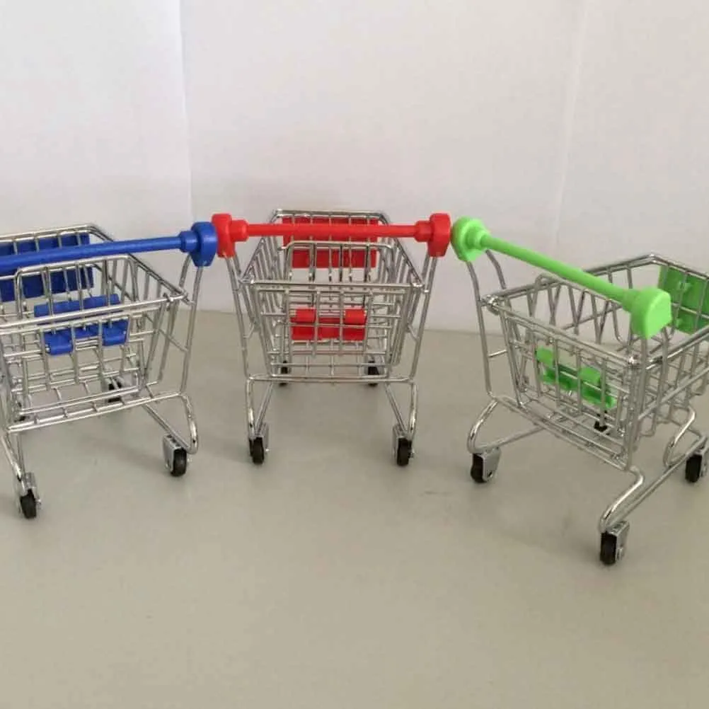 Handcart$ Shopping Trolley Toy Indian thirteen infant spiny childless insulate Storage Container Toys Mini Carts Red Shopping Cart Mini Supermarket 