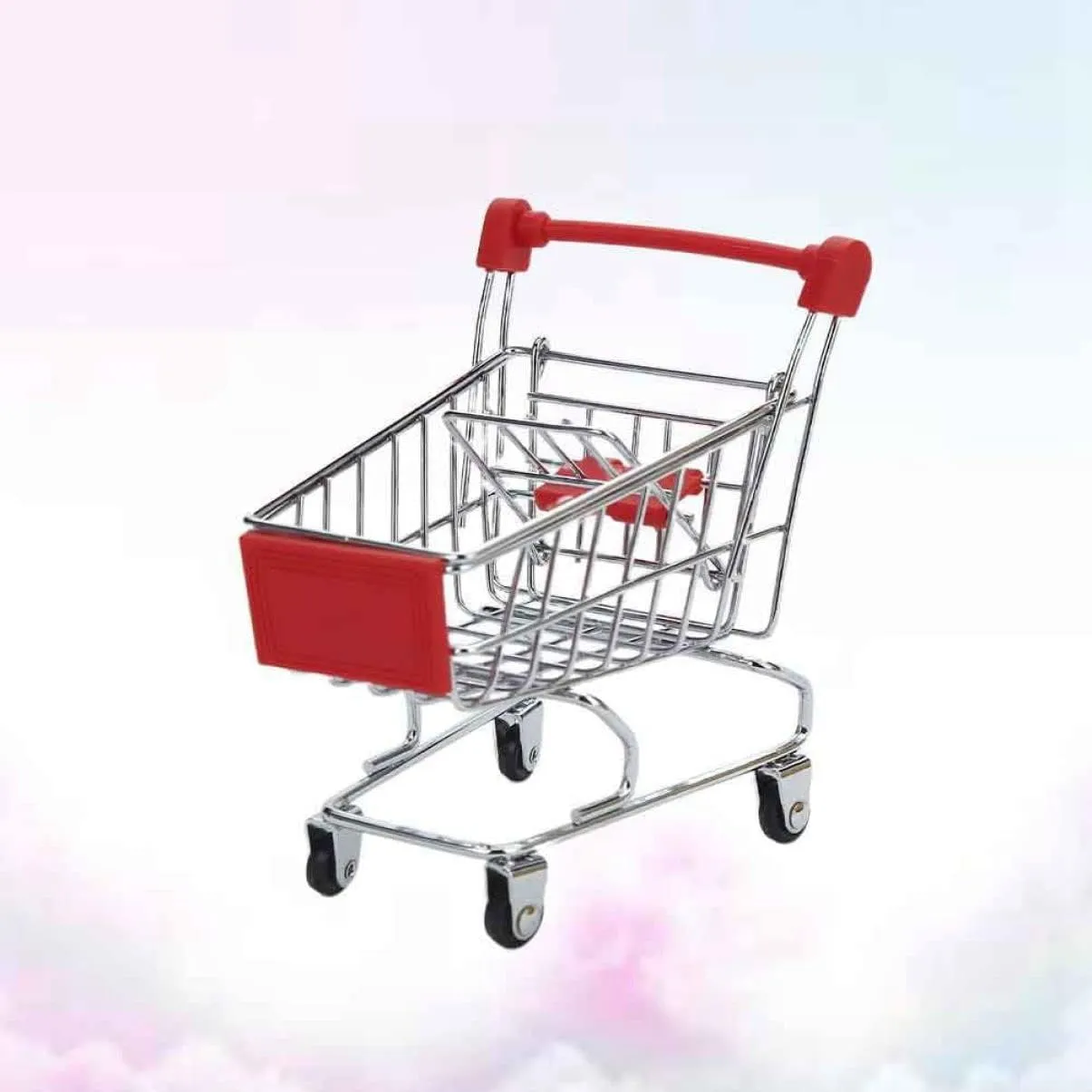 Handcart$ Shopping Trolley Toy Indian thirteen infant spiny childless insulate Storage Container Toys Mini Carts Red Shopping Cart Mini Supermarket 