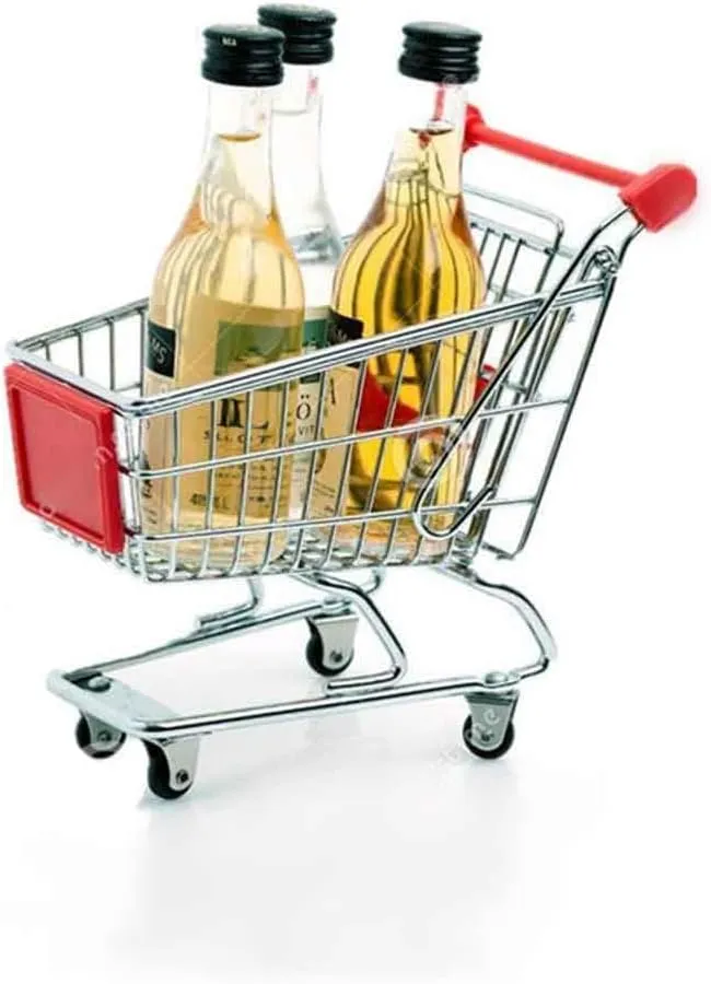 Handcart$ Shopping Trolley Toy Indian thirteen infant spiny childless insulate Storage Container Toys Mini Carts Red Shopping Cart Mini Supermarket 