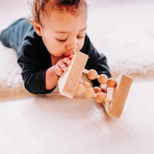 Handmade Wooden Abacus Rattle