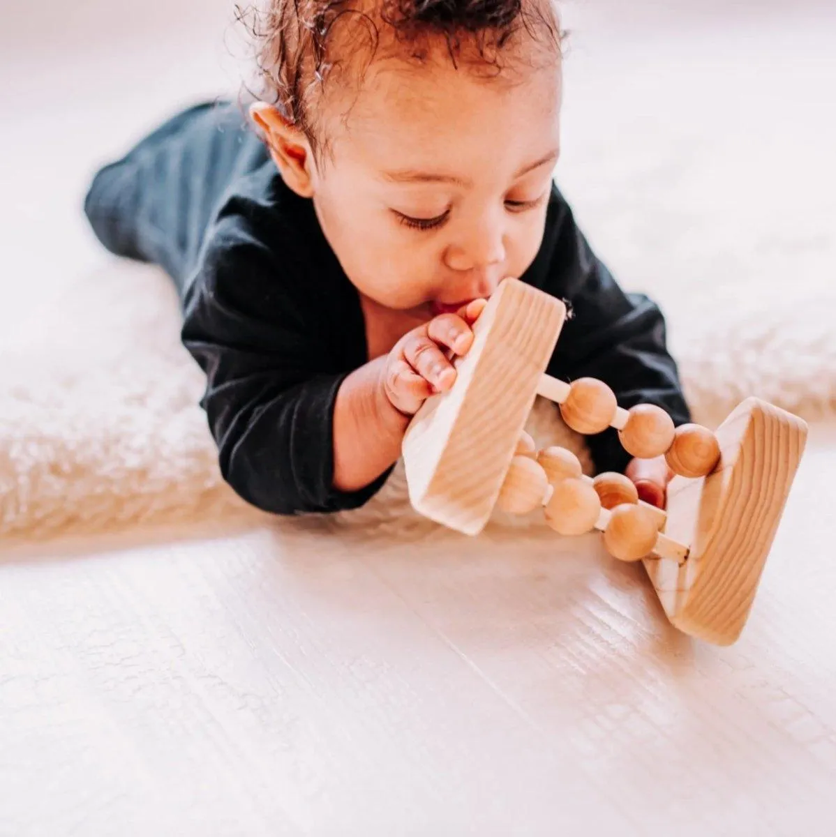 Handmade Wooden Abacus Rattle
