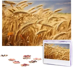 Harvest Jigsaw Puzzle 1000 Piece Wooden Jigsaw Puzzles Personalized Picture Puzzle Custom Jigsaw Puzzles finch for Adult Wedding Wheat 