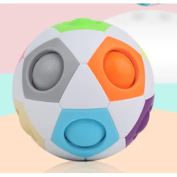 High Elasticity And Fall Resistance Puzzle Rainbow Ball Toy