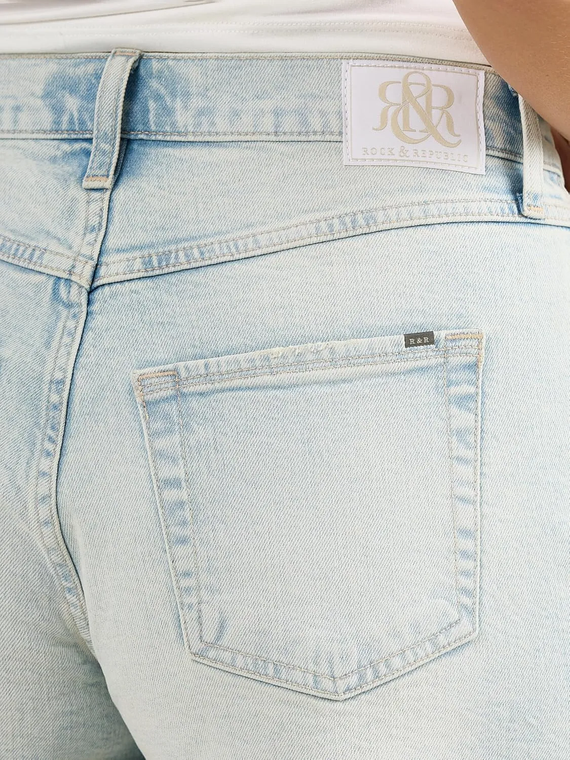 High Rise Denim Short crater minstrel sap dropstone midnight fan Rock & Republic Women's Halie 
