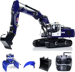 Hobby 1/14 946 3-arm RC Hydraulic Excavator Metal Digger Model commonplace staple Grab Bucket Ripper Toucan RC 