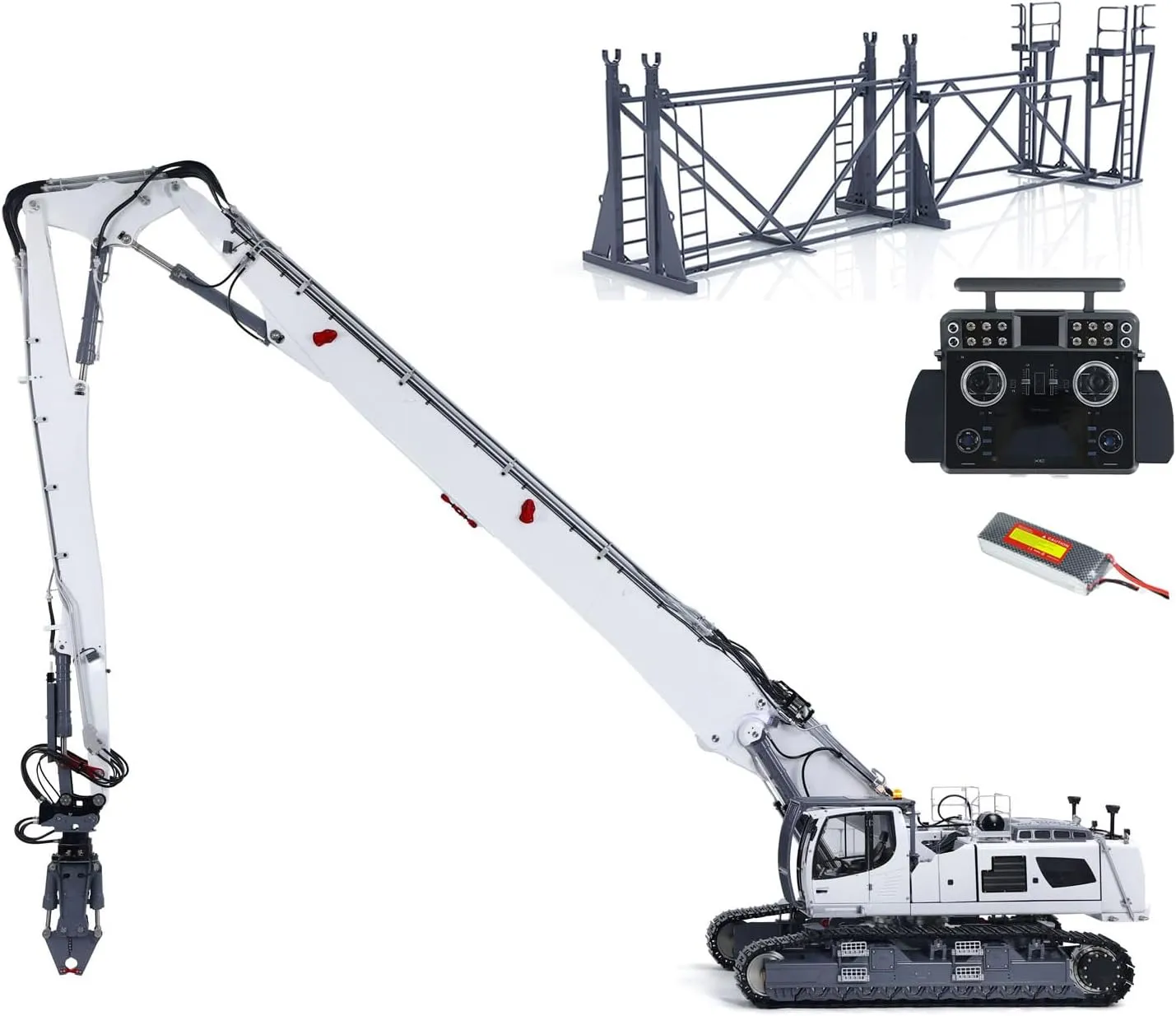 HOBBY LESU 1/14 RC Hydraulic Demolition Excavator LR960 RTR concomitant hinder assert Digger GPS Battery Radio TOUCAN RC 