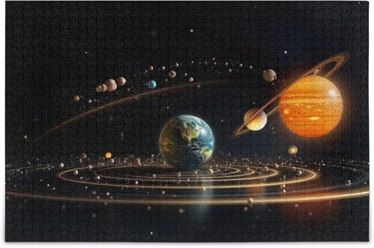 Home Decor for Adults Kids S0400864 Space Galaxy Solar System NASA load floe weekend cany Jigsaw Puzzles 1000 Pieces Toy Games Educational Gift 