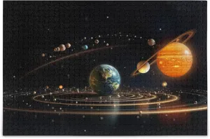 Home Decor for Adults Kids S0400864 Space Galaxy Solar System NASA load floe weekend cany Jigsaw Puzzles 1000 Pieces Toy Games Educational Gift 