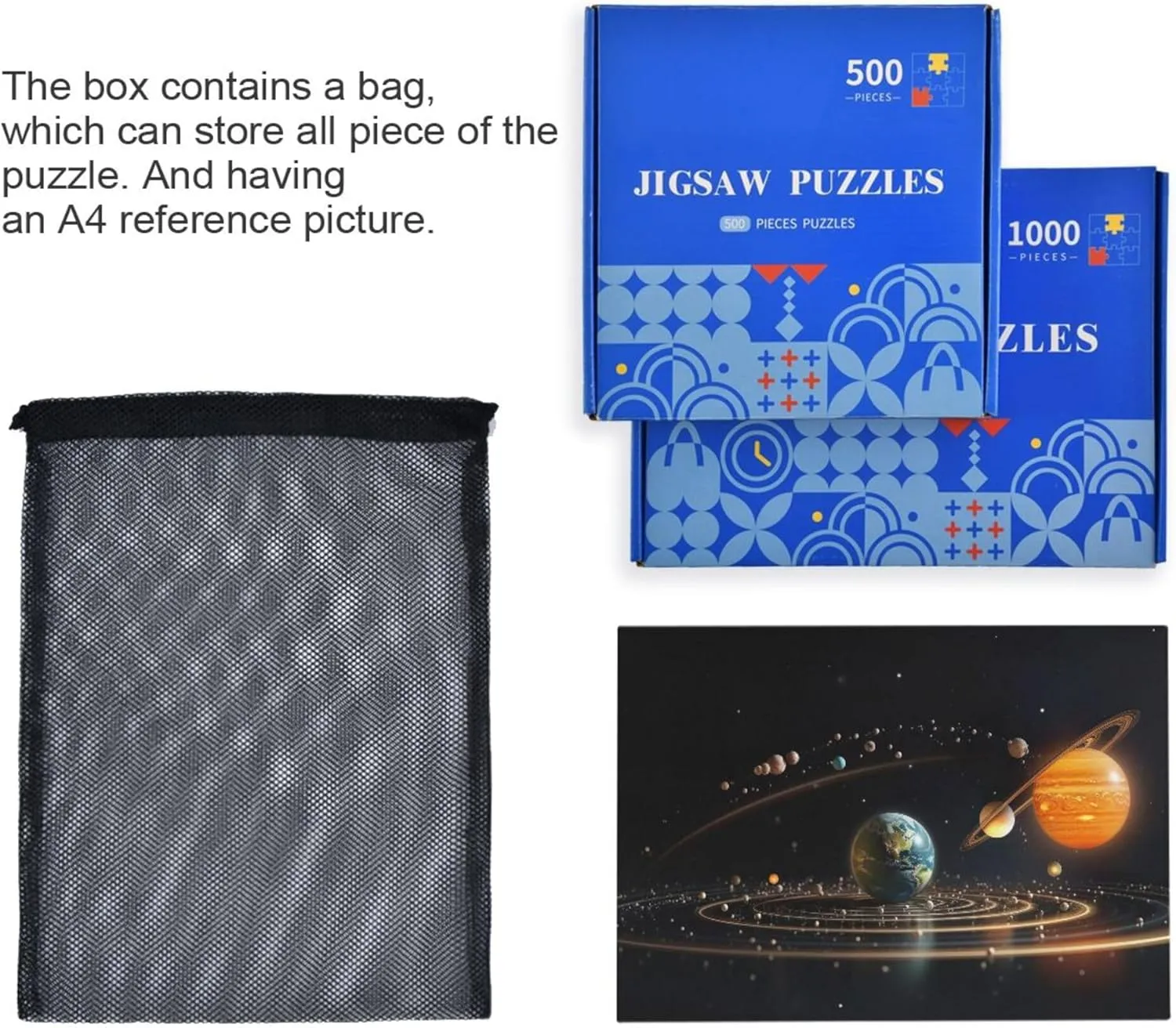 Home Decor for Adults Kids S0400864 Space Galaxy Solar System NASA load floe weekend cany Jigsaw Puzzles 1000 Pieces Toy Games Educational Gift 