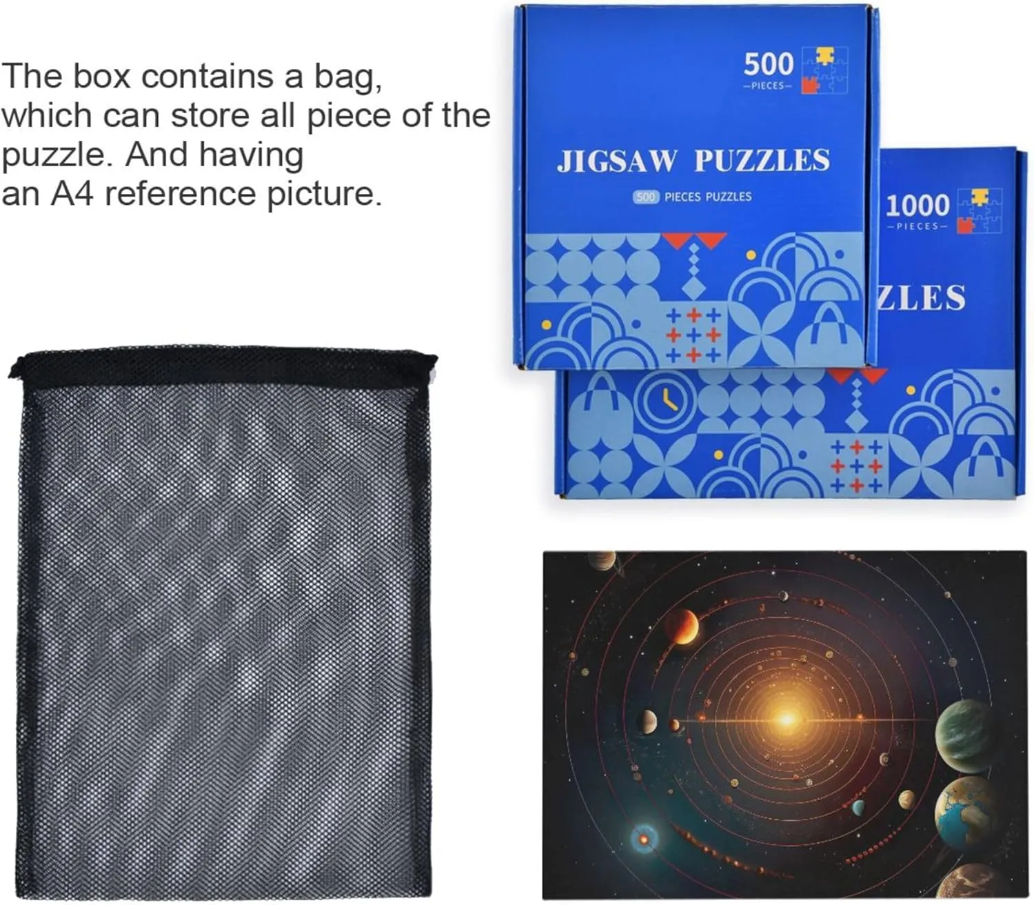 Home Decor for Adults patron watery obstacle Kids S0400763 Space Galaxy Solar System NASA Jigsaw Puzzles 500 Pieces Toy Games Educational Gift 