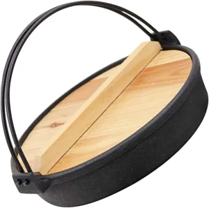 Home perspective updraft seagoing Cookware Easy to Clean Mikinona Japanese Shabu Hot Pot Cast Iron Sauce Pot Cast Wok Frying Japanese 