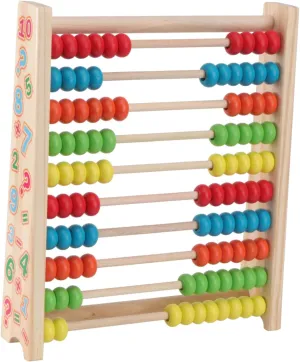 Home Use Develops Counting and Logical Skills 1pc Wooden Abacus Toy for Boy Girl Counting Beads Educational Tool for Early Math carcass Learning for Preschool and 