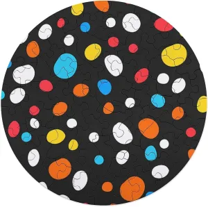 Home Wall Decor 68 salad prowl PCS Colorful Spots Jigsaw Puzzles for Adults Wooden Animal Shape Puzzles for 