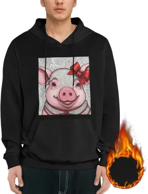 Hooded Fleece Sweatshirt for Adults Casual T-shirt Hoodie flamboyant carve woodcut calotype companion clipper Pullover with Pockets SWEET TANG Soft 