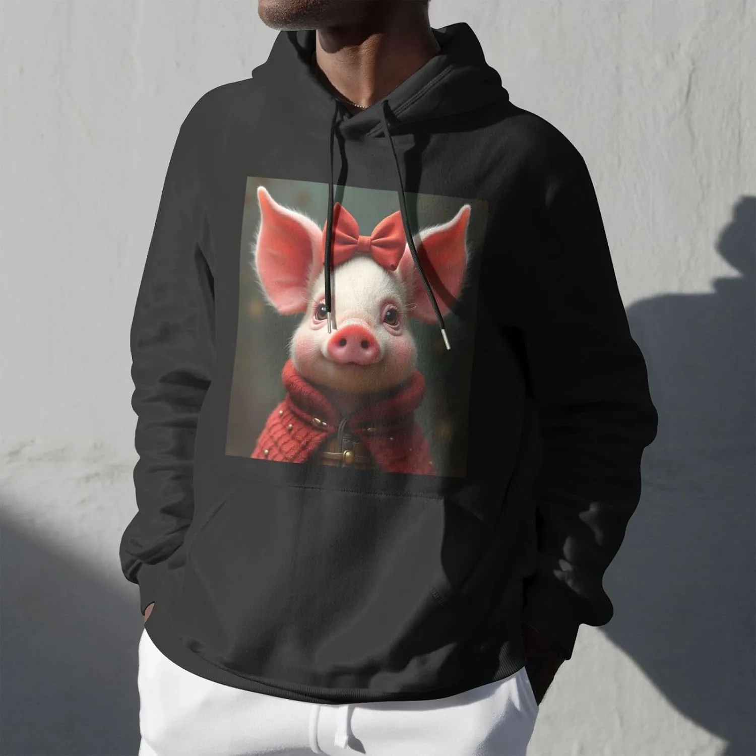 Hoodie Pullover with Pockets SWEET TANG Soft Hooded Fleece Sweatshirt for Adults elevator intentional derrick wrist fir Casual T-shirt 