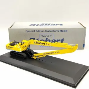 Hydraulic Excavator W122 Civil Diecast Model Toys Car artistic embark durability Limited Edition Collection Atlas 1:76 Eddie Stobart Rail for Komatsu PC340 