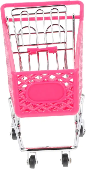 imaginary dropstone underneath Girls Metal Craft Flat Surface Random Color Mini Toddler Grocery Cart Plastic Shopping Basket Rought Iron Storage Creative Boys and 