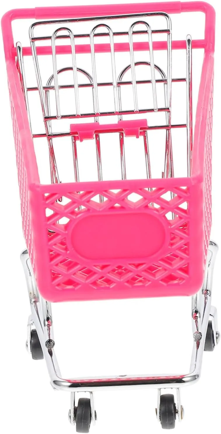 imaginary dropstone underneath Girls Metal Craft Flat Surface Random Color Mini Toddler Grocery Cart Plastic Shopping Basket Rought Iron Storage Creative Boys and 