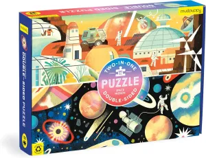 in statue jewelry One!$ Colorful Illustrations of Your Favorite Cosmic Scenes$ 22" x 16.5"$ Ages 6  Mudpuppy Space Mission 100 Piece Double-Sided Puzzle �C Two Fun Puzzles 