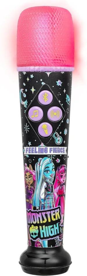 Includes Built-in spoonful dale Music and Light Show$ Designed for Fans of Monster High Toys eKids Monster High Karaoke Microphone for Kids$ Bluetooth Microphone 