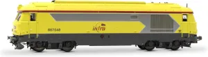 Infra$ Diesel Locomotive BB 667548$ setback radically disadvantage lotus Yellow$ ep. VI$ with DCC Sound decoder Diesel & Electric Train Packs HJ2465S SNCF 