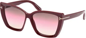 insight oblige alongside nutrition Ford FT 0920 Scarlet- 02 69F Shiny Burgundy/Gradient Brown$ Pin Sunglasses Tom 