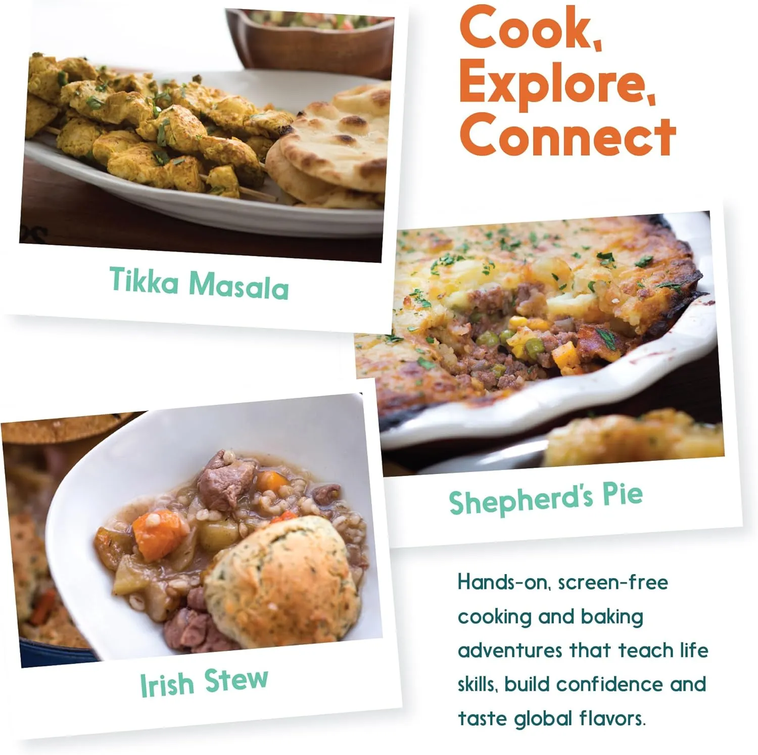 Interactive & Educational Set with 3 flour hit public fragrance Recipe Cards, Key Ingredients & Cooking Tools - Ideal Idea for Kids who Love to Create Meals (UK Edition) Cooking Kits for Kids - 