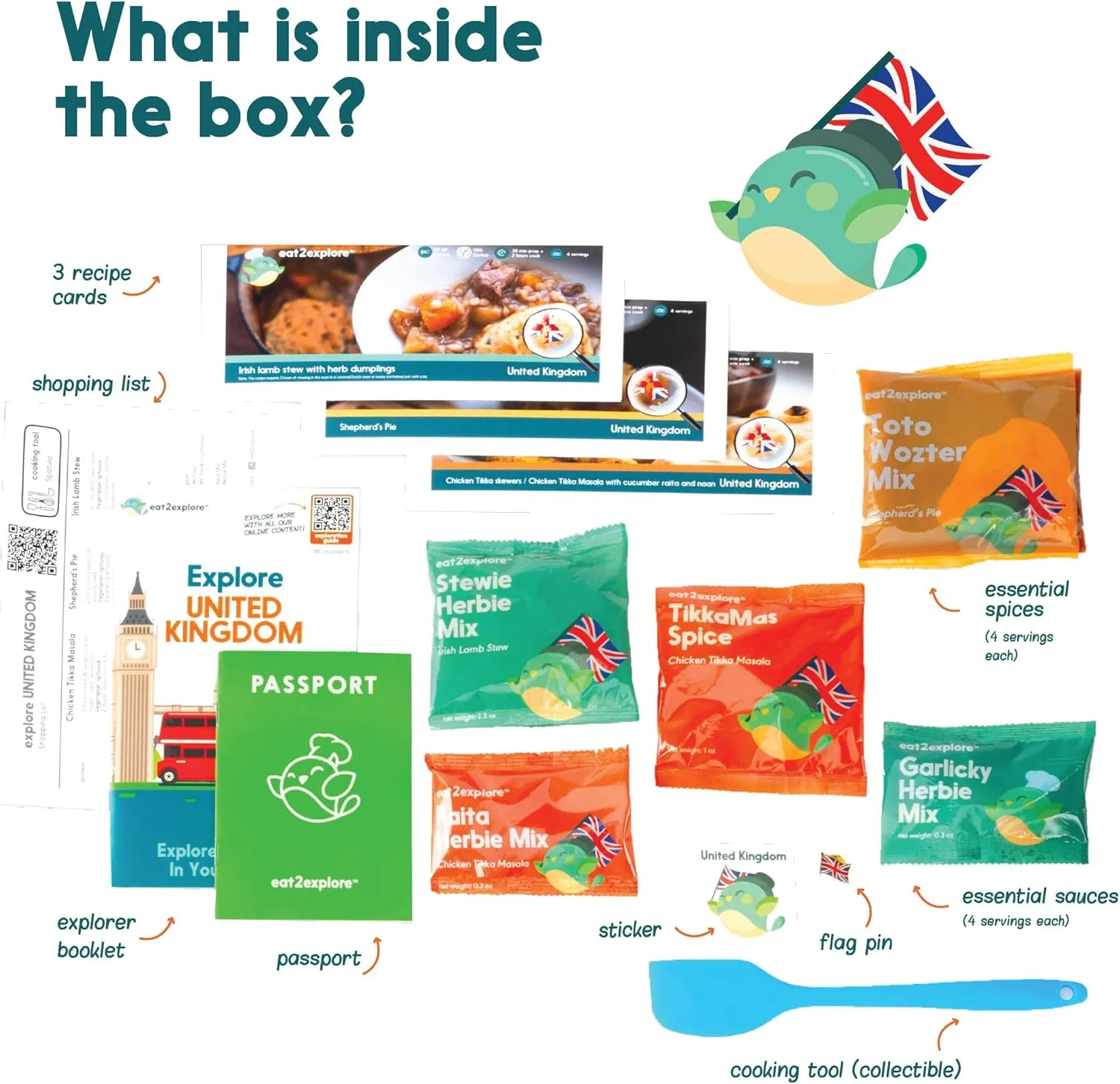 Interactive & Educational Set with 3 flour hit public fragrance Recipe Cards, Key Ingredients & Cooking Tools - Ideal Idea for Kids who Love to Create Meals (UK Edition) Cooking Kits for Kids - 