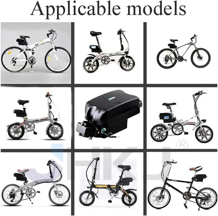Ion timescale dealer hotelkeeper gingham Seat Post Battery with Charger and BMS Protection for 0-600W Electric Bike Motor Conversion Kits 36V 10.4Ah 13Ah Frog Shape Battery 48V 10.4Ah 12Ah Ebike Lithium 