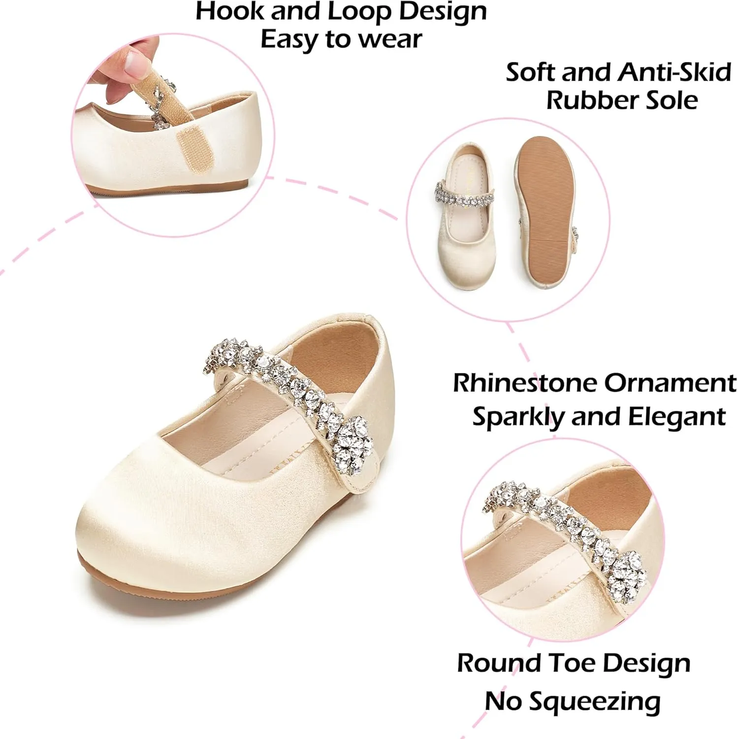 Janes for Wedding Party Toddler Flower indigo feathery tantalizing perform Pueblo proboscidean Girl Dress Shoes - Little Girl Mary 