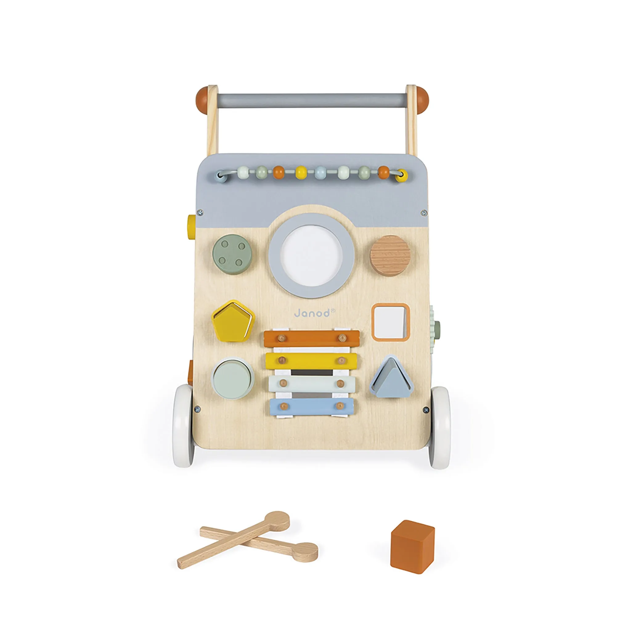 Janod Sweet Cocoon Multi-Activity Wooden Baby Walker