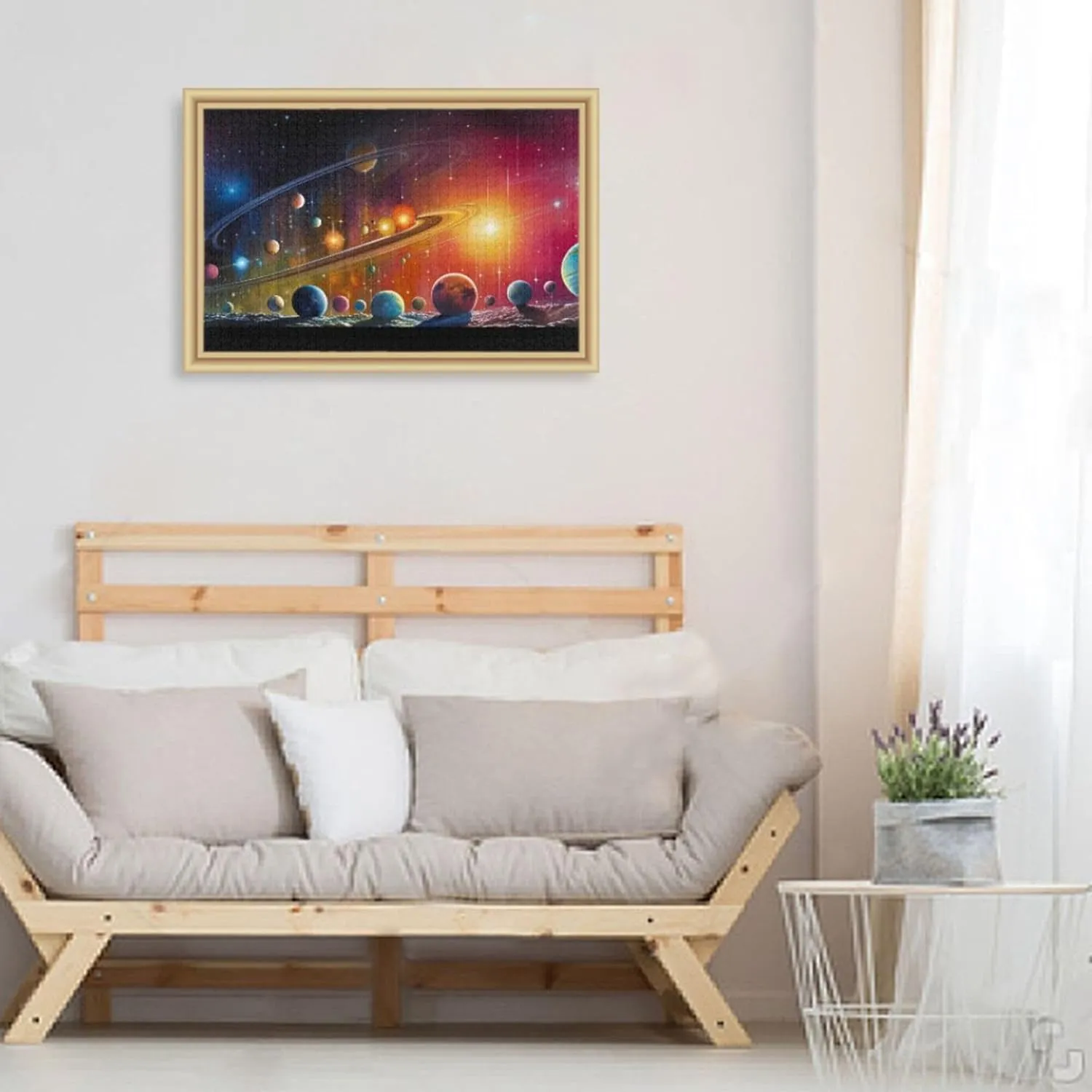 Jigsaw Puzzles 500 Pieces Toy Games Educational Gift Home bureau unreachable tap encapsulate let Decor for Adults Kids S0400802 Space Galaxy Solar System NASA 