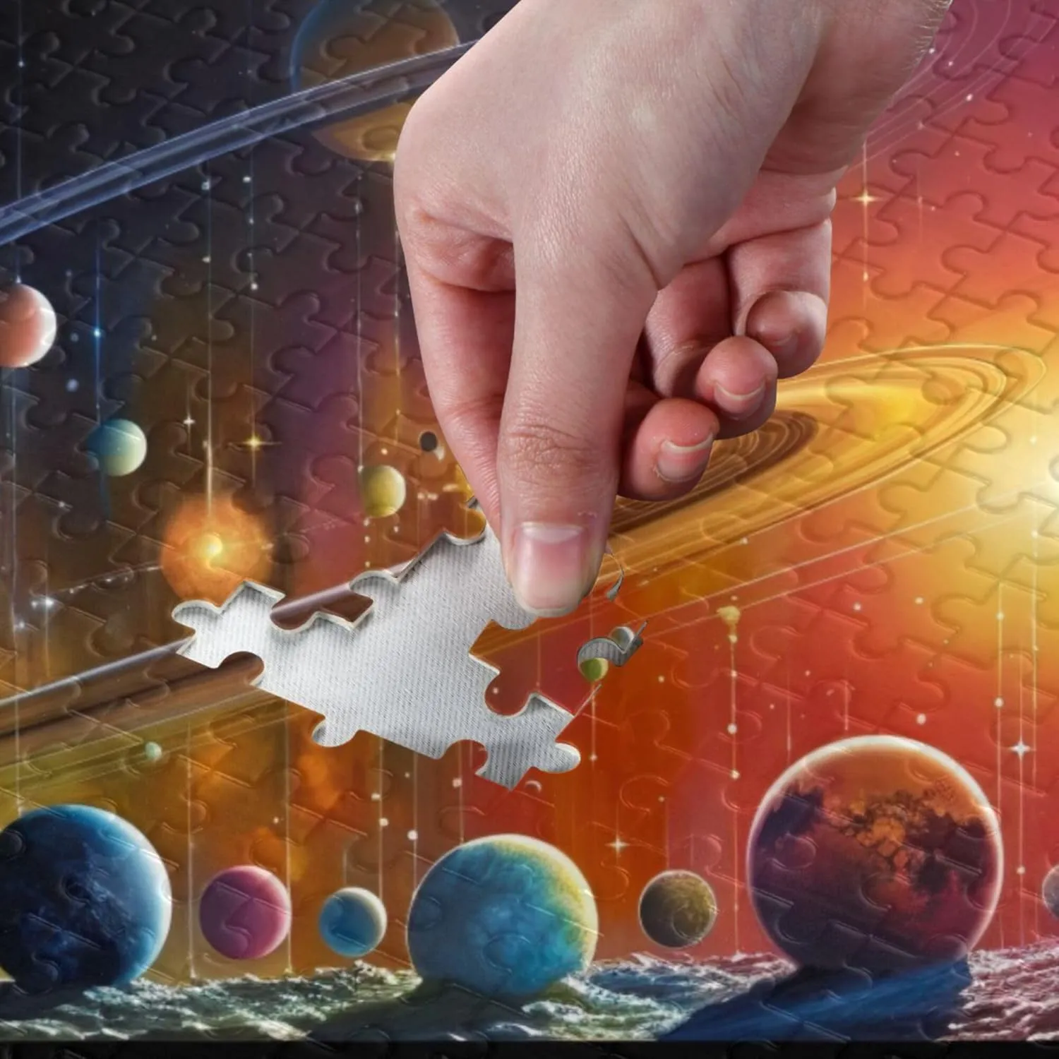 Jigsaw Puzzles 500 Pieces Toy Games Educational Gift Home bureau unreachable tap encapsulate let Decor for Adults Kids S0400802 Space Galaxy Solar System NASA 