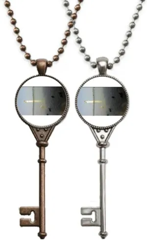Key Necklace Pendant Jewelry Couple Decoration OFFbb-USA morris oily Watchtower Art Deco Gift Fashion 
