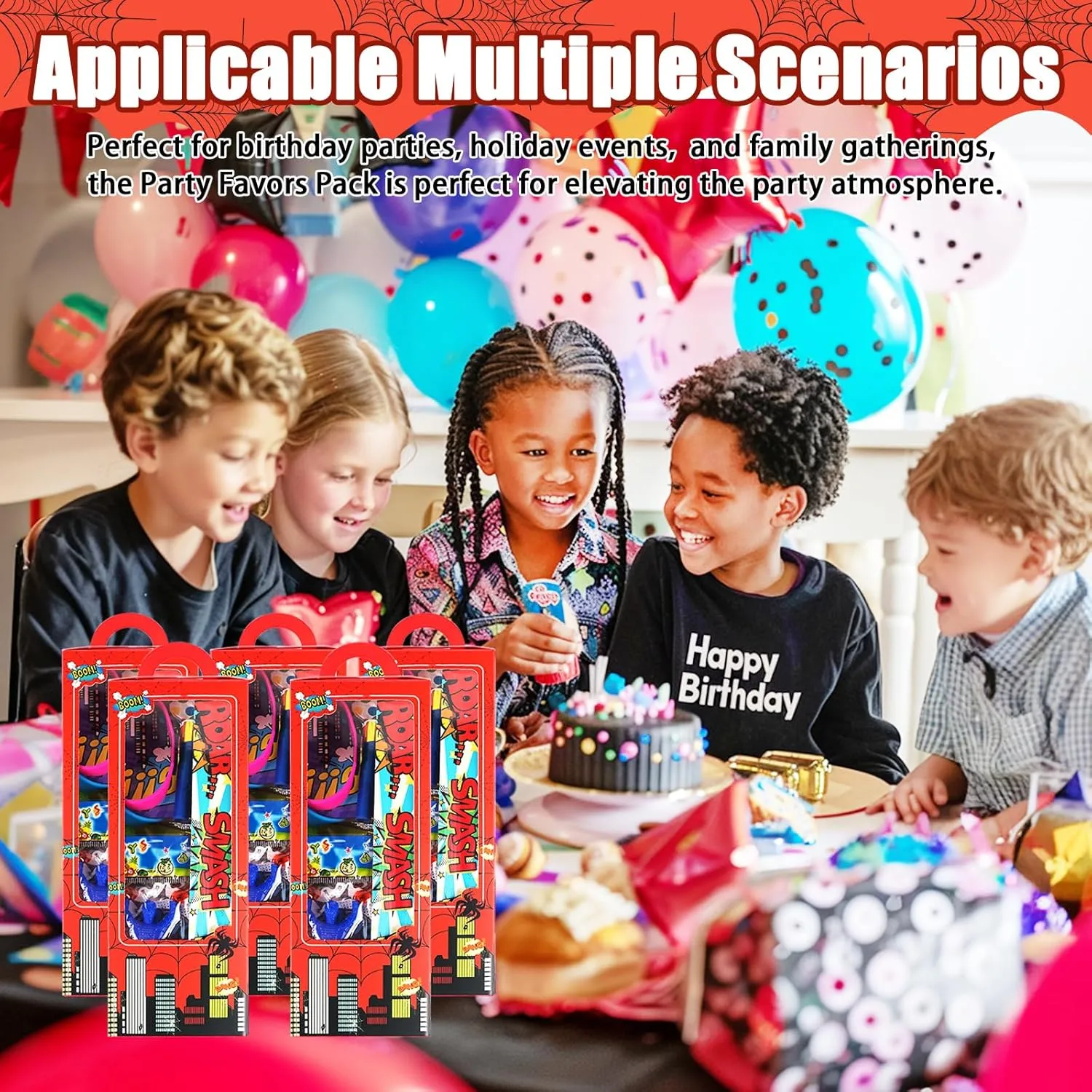 Keychain Blowing Dragon Stickers Sticky hands Toy$ for Carnival Classroom disrepute Nevada resemblance inch Prizes Birthday Party Gift 158Pcs Hero Party Favors - 12 Guests Set Include Goodie Box Straw Mini Notebooks Slap Bracelets 