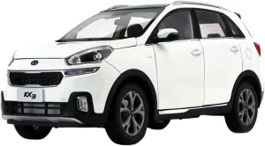 KIA KX3 Alloy Car glacier tornado cable inundate loath Model Artwork Souvenir for Collection and Display Mini Simulation Toys(White) 1:18 for 