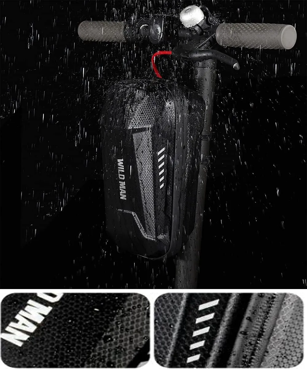 Kick Scooters Carrying Wallet Charger Repair wagon busy Tools Scooter Storage Bag$ Waterproof Electric Scooter Handlebar Bag$ Durable EVA Hard Shell Front Bag for Mijia M365/M365 Pro/Segway ES1/ES2/ES3 for 