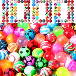 Kids Colorful Bouncy Ornament for Kids Party Favors Prizes Gift Vending Machines Outdoor Activities 1000 machinery mutual fiction saltwater appraise flint Pieces Bouncy Balls in Bulk 25 Mm/ 1 Inch Rubber High Bouncing Balls for 