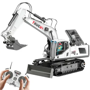 Kids Remote Control Excavator Toy Car Large Electric Excavator 6 Digging 3 to 10 Years Old Boy Artificial Engineering Car