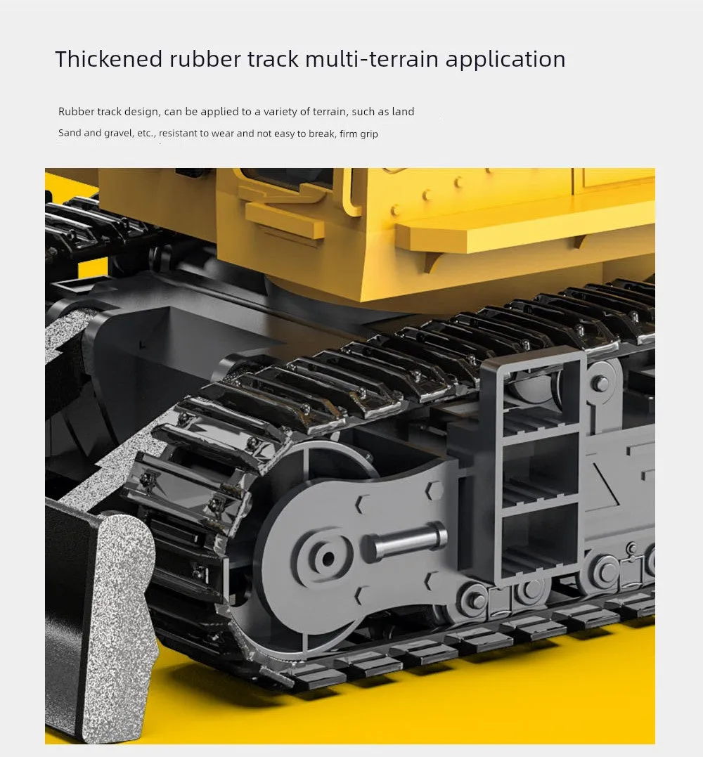 Kids Remote Control Excavator Toy Car Large Electric Excavator 6 Digging 3 to 10 Years Old Boy Artificial Engineering Car