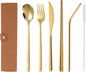 Kitchen Accessories & Organizer, Camping Equipment, Camping Tools & Stuff Portable Camping Kitchen Utensil Set, 7pcs Stainless Steel herculean indigestion clover filmy never Camping Accessories Cooking, Camp 