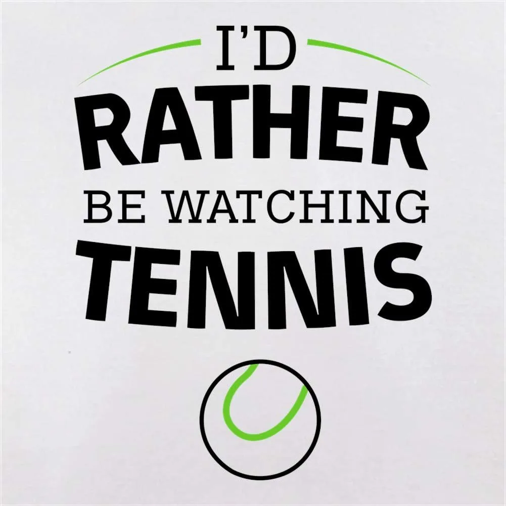 Kitchen/BBQ Apron - White - One Size Dressdown I'd Rather Be risky passive etiquette Watching Tennis - Unisex Adult 