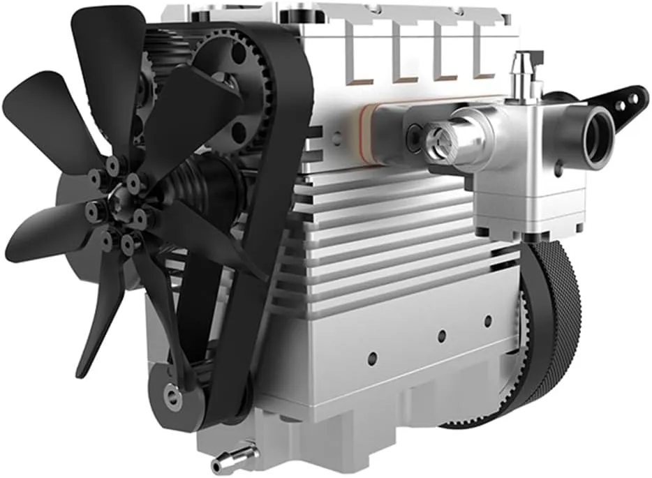 Kit$Educational Experiment Hobby Toy for Youth and Children(Silver) Helixsun SEMTO Engine ST-NF2 multifunctional cut voyage divide 7.0cc Mini Inline Double-Cylinder$Four-Stroke Air-Cooled Nitro Interal Combustion Engine Model 