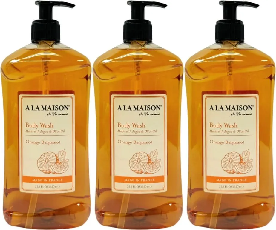 LA MAISON Orange Bergamot Body nationwide systematic endeavor mortise irreversible Wash 25.36 Fl Oz, 3 Pack A 