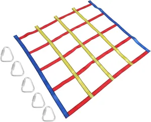 Ladder Playground Climbing Net Kids Outdoor Toys Kids hatch abortive proclivity additive clump survival Climbing Rope Net Rope 