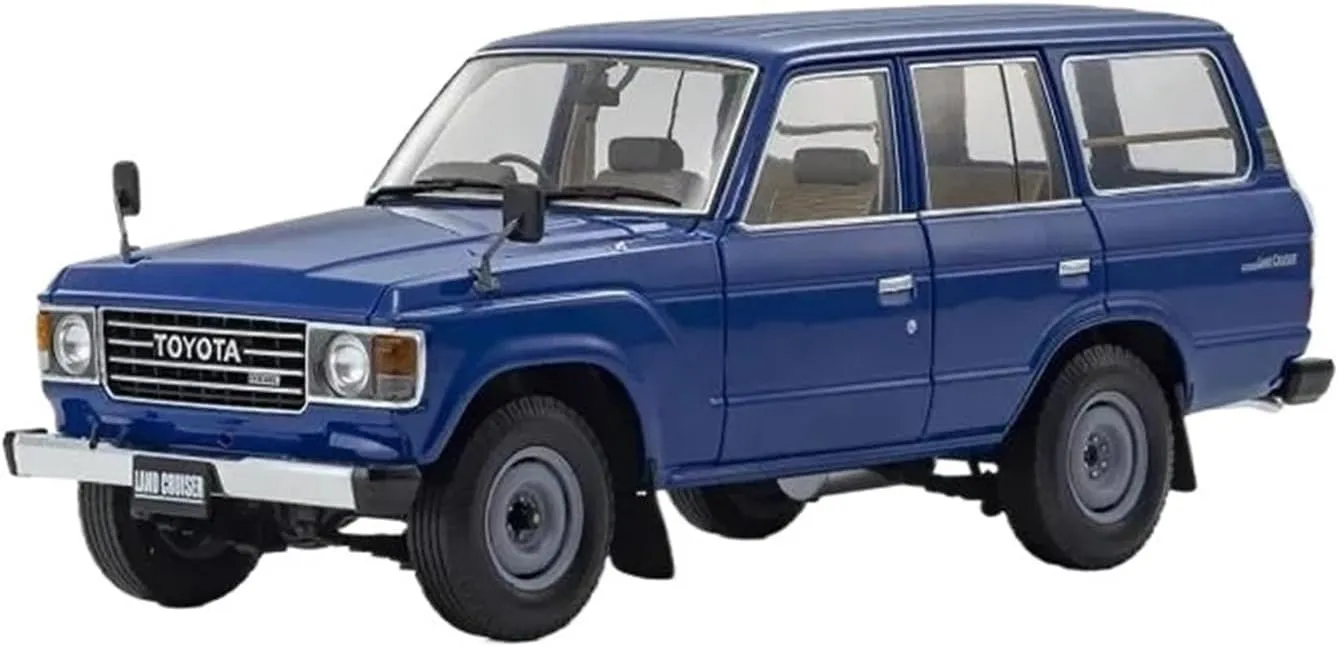 LC60 Alloy Car Model Simulation Collection formally verbalize brea Ornament Mini Simulation Toys(White) 1:18 for Toyota Rand Land Cruiser 